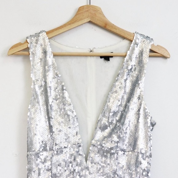 NBD Silver Sequin REVOLVE Dress - Picture 4 of 5